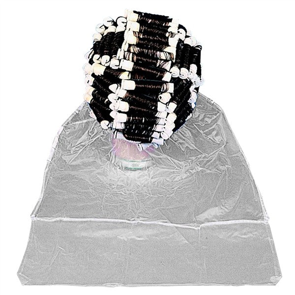 Salon Hair Perm Neutralizing Vinyl Bib with Elastic Neck & Velcro Closure