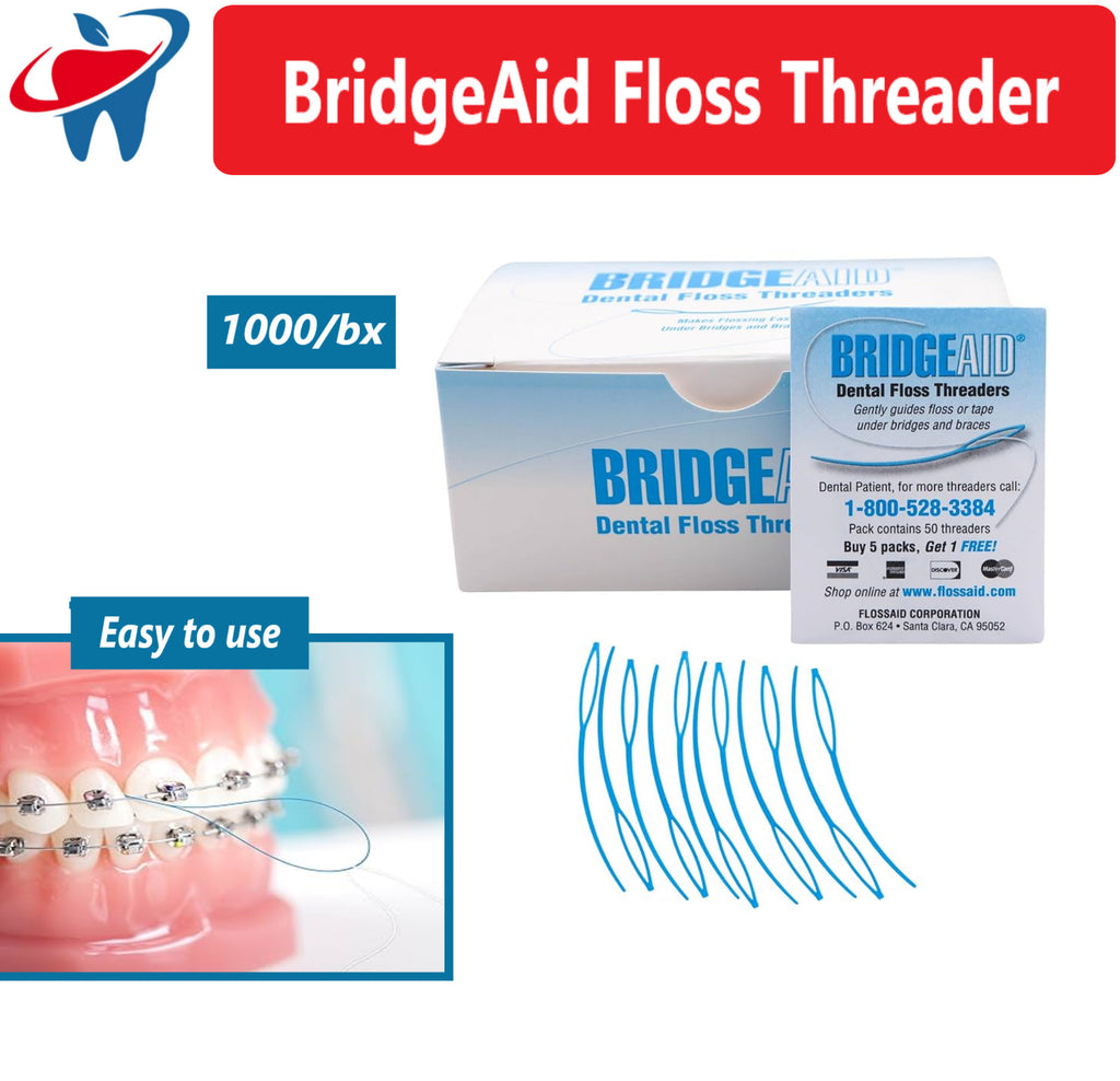 Dental Floss Threader for Bridges & Braces - 1000 Pack