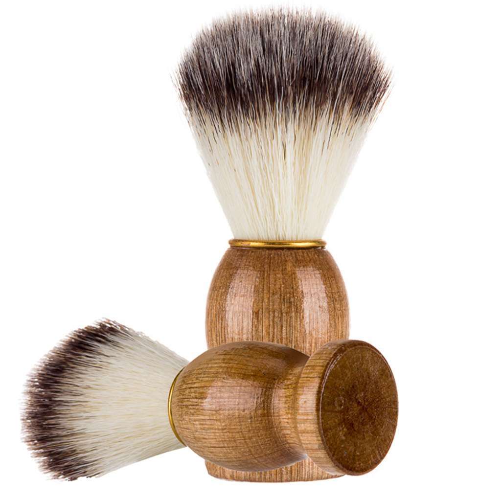 Men's Badger Hair Shaving Brush Set - Multiple Pack Options, Wooden Handle
