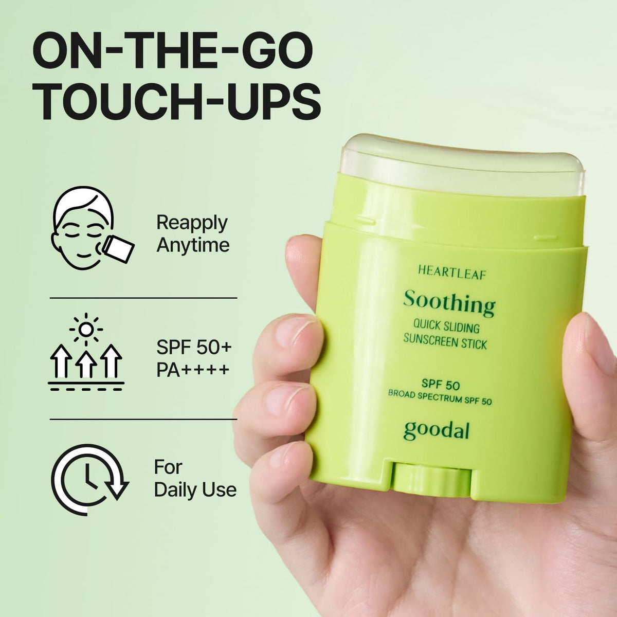 Sunscreen Stick SPF 50 - Portable UV Protection for Face & Body, 22g