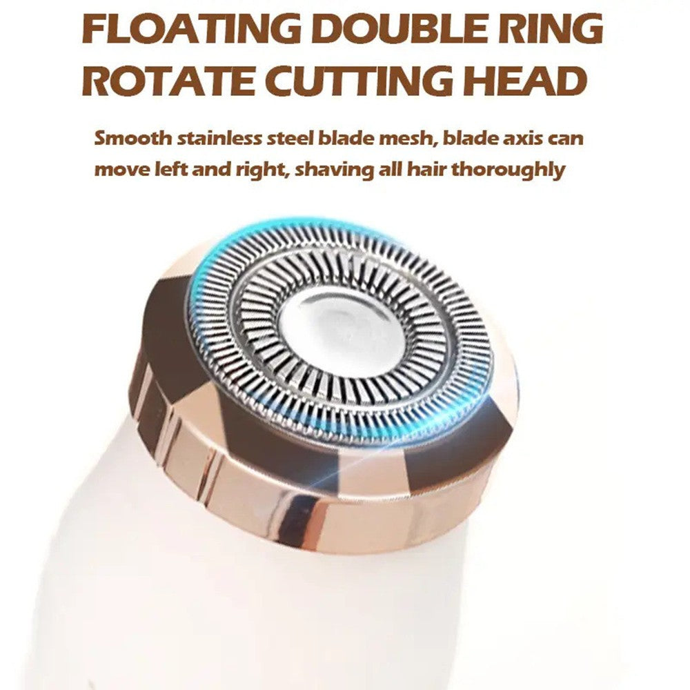 Women’s Rechargeable Electric Nose Ear Eyebrow Hair Trimmer - Waterproof USB Shaver