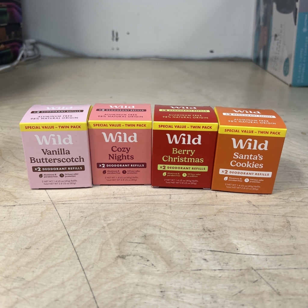 Deodorant Refills Set of 4 - 2.8 oz Each for Wild Cosmetics