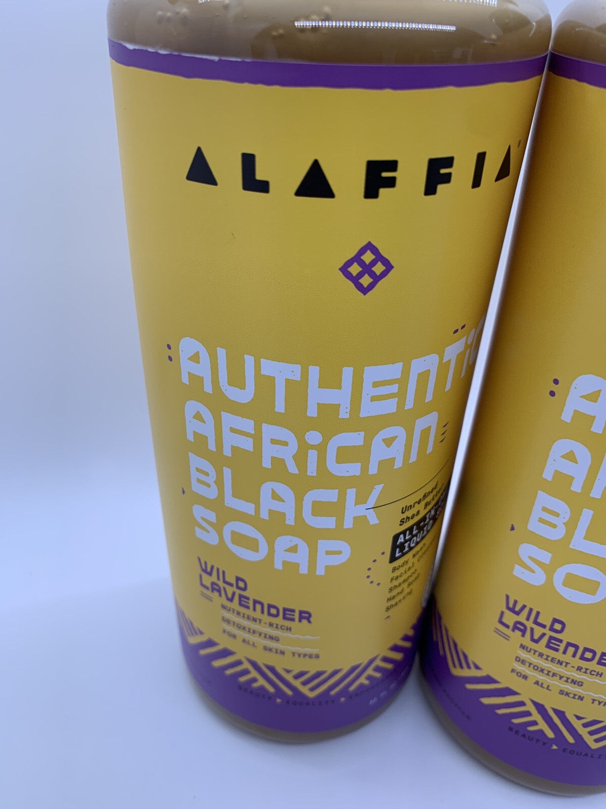 African Black Soap Liquid 32oz - All-in-One Natural Skin Care Pack (2 Pack)