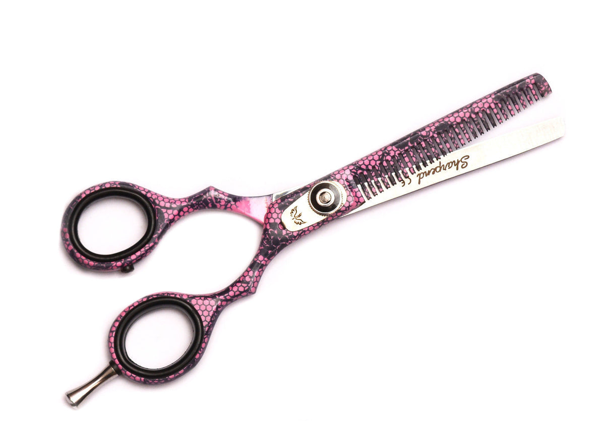Professional Hairdressing Thinning & Cutting Scissors Set 5.5" - Purple