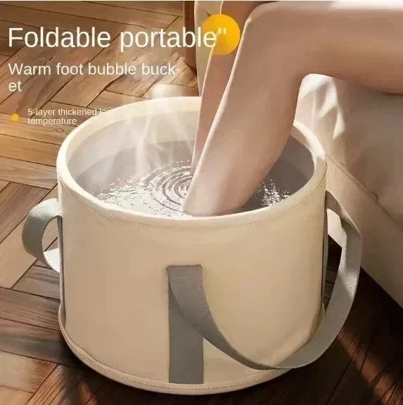 Foldable Foot Spa Bath Tub Portable Soak Basin with Heat Retention