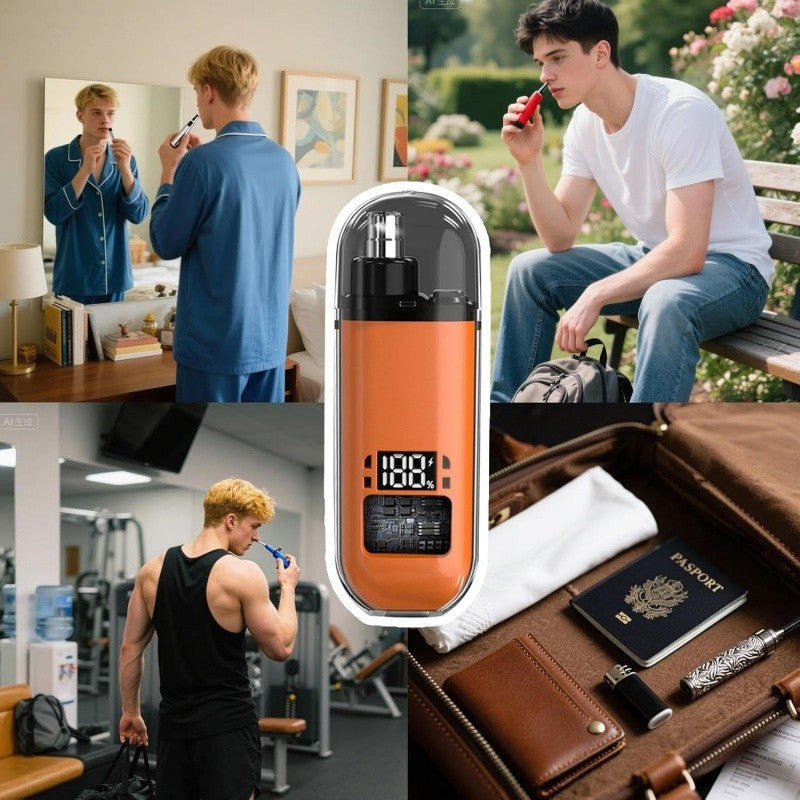 Electric Nose & Ear Trimmer for Men USB Rechargeable Compact Grooming Tool