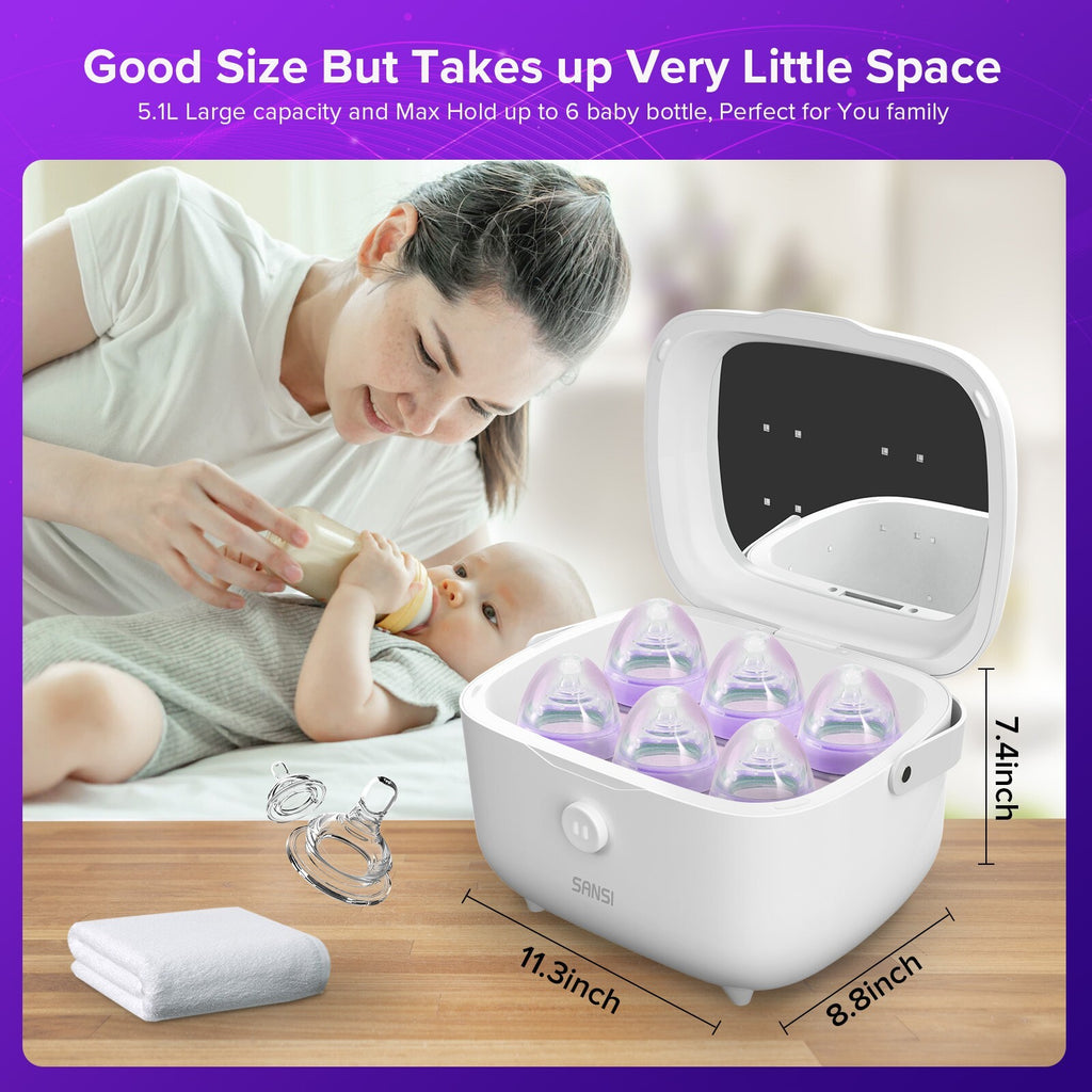 UV Light Sanitizer Box 15W UVC Disinfection Device for Baby and Family