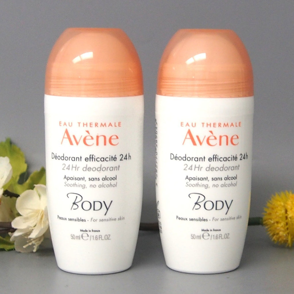 Avene Body 24H Roll-On Deodorant Set - Sensitive Skin, 50ml x 2