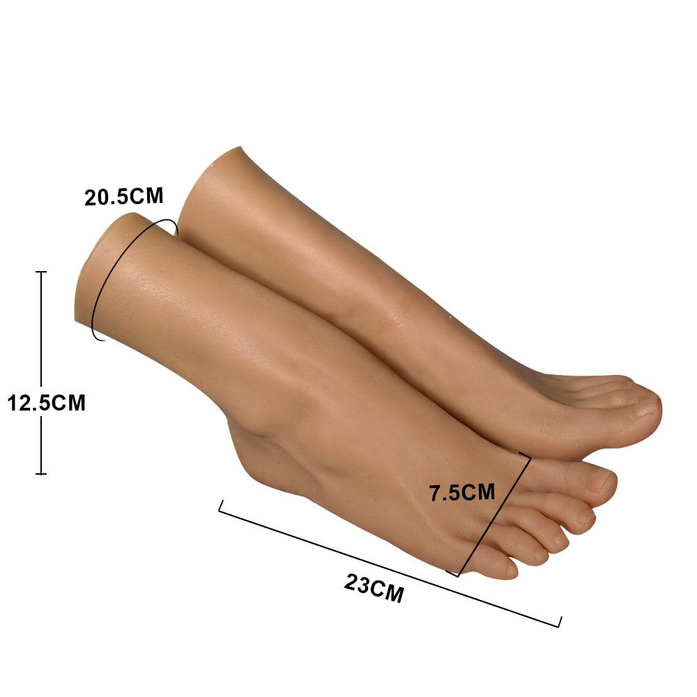 Silicone Female Foot Model for Display - Lifelike Soft Mannequin, Multiple Variants