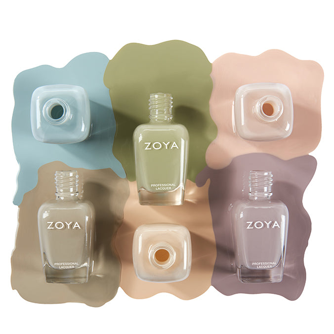 Transitional Nail Polish Set - 6 Colors for Manicure & Pedicure