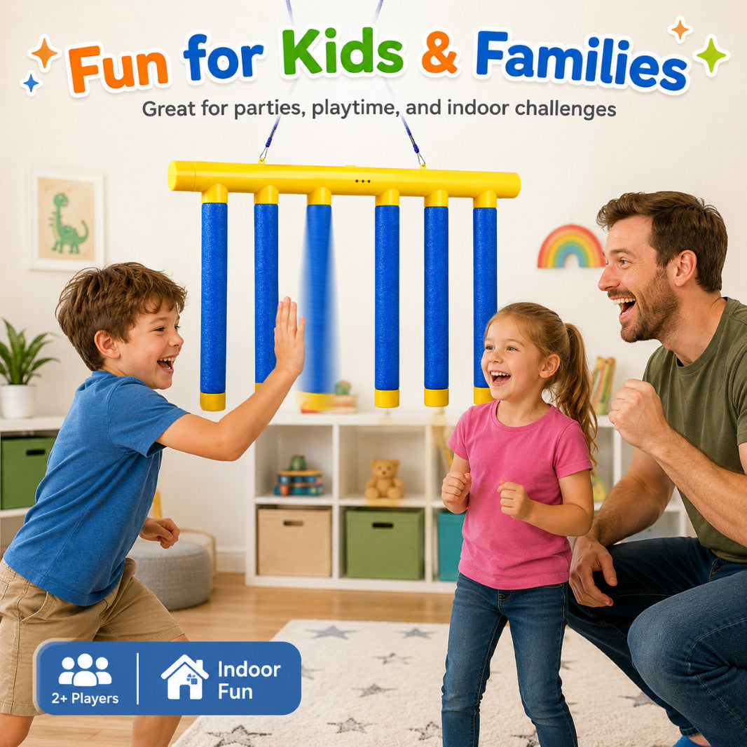 Electronic Hand Speed Reaction Game with Foam Sticks and Remote - Party & Family Fun