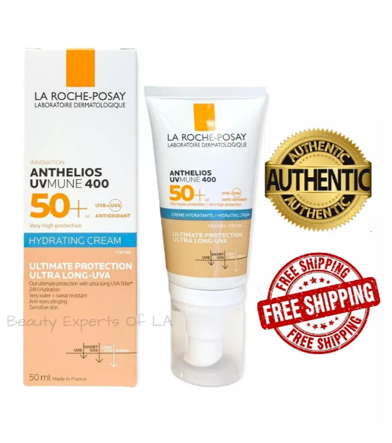 SPF 50+ Tinted Moisturizing Sunscreen Cream for Sensitive Skin 50ml