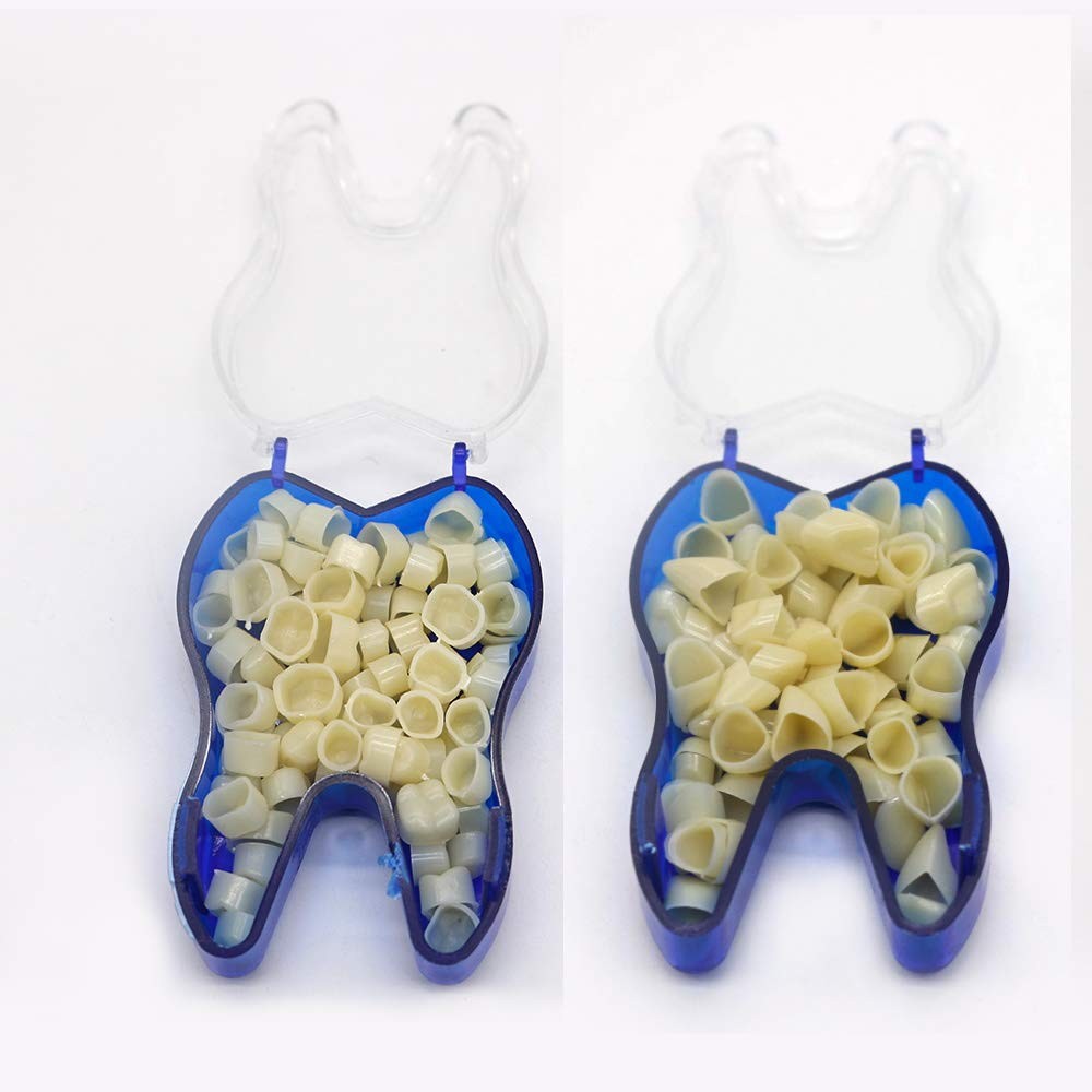 Mixed Dental Temporary Crown Kit for Anterior & Posterior Teeth - 100 Units