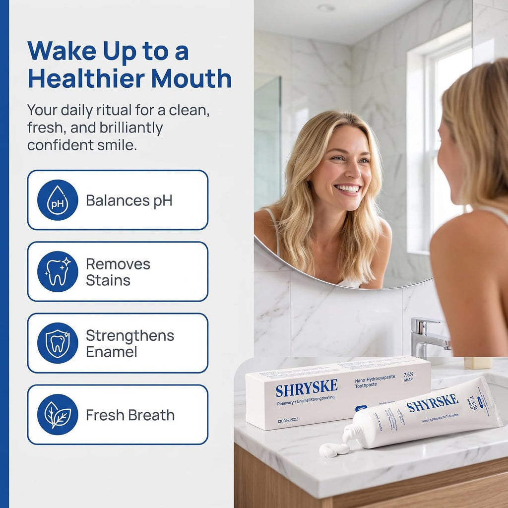 Natural Enamel-Strengthening Toothpaste for Sensitive Teeth - Brighten Smile