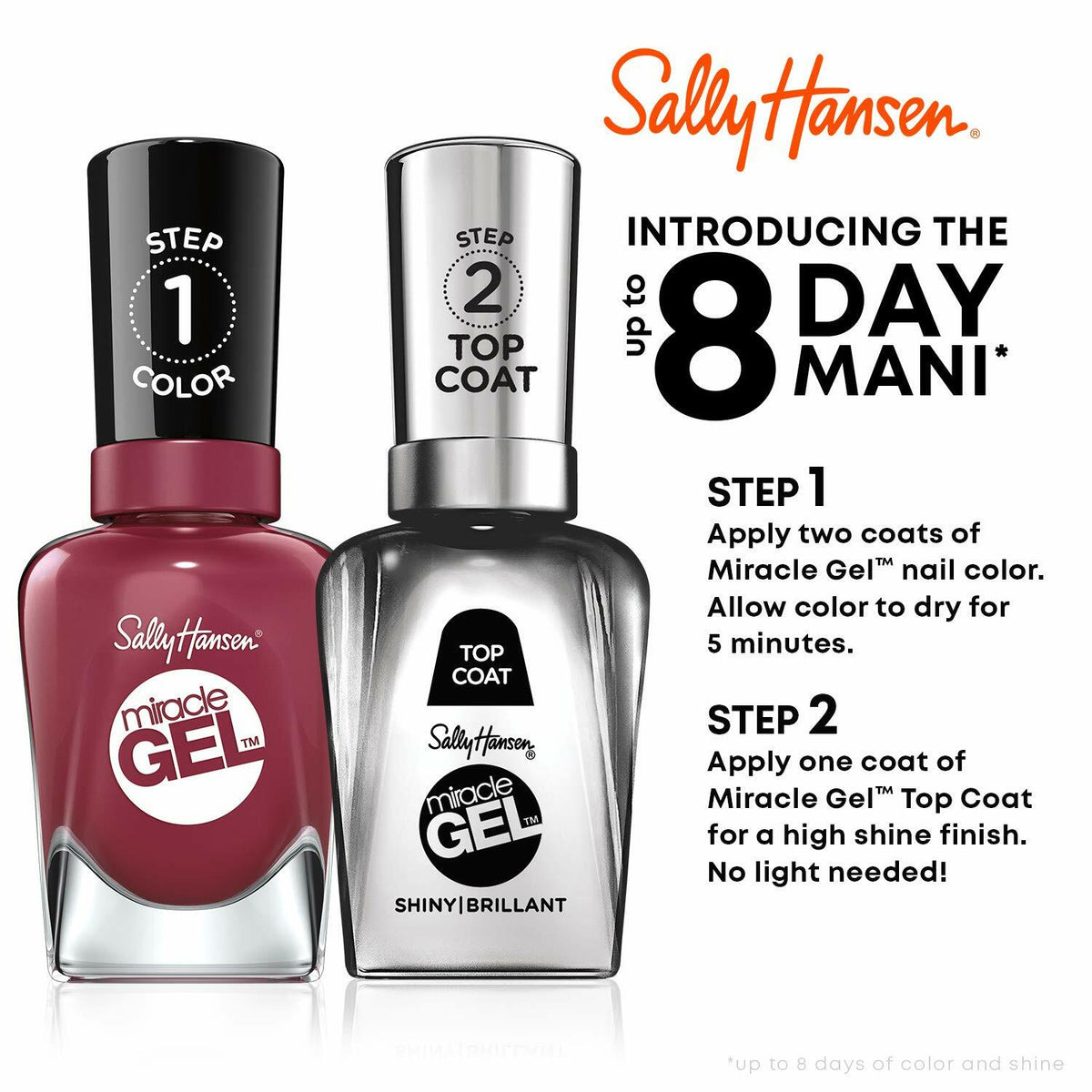 Pink-Terest Miracle Gel Nail Polish by Sally Hansen - Long-Lasting 8 Days