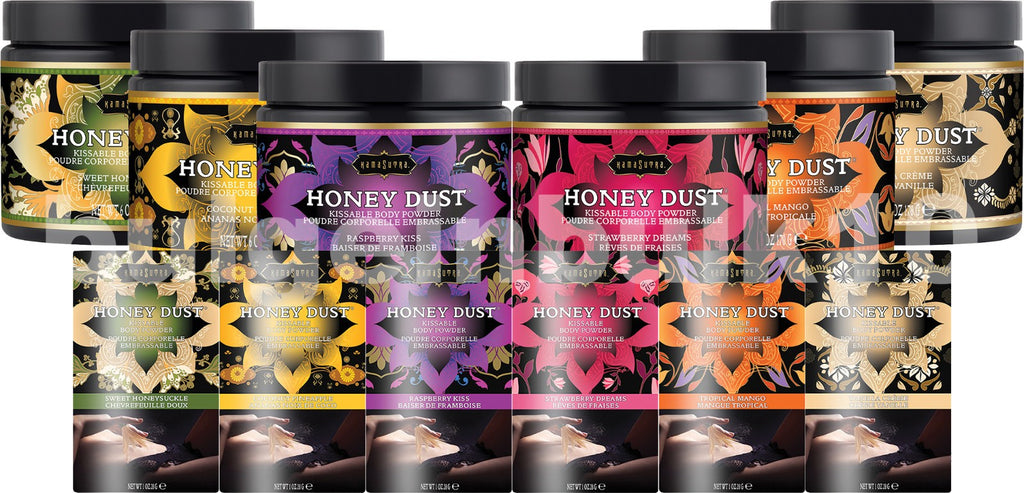 Kama Sutra Kissable Body Powder - Moisture-Wicking, Fragrant, Talc-Free, 6 Flavors & Sizes