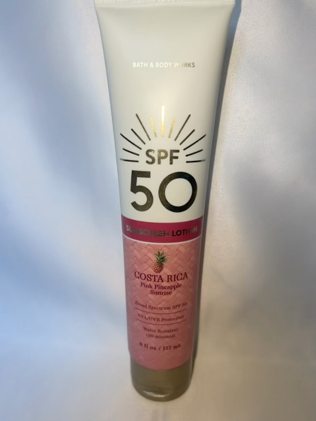 Pink Pineapple Sunrise Sunscreen Lotion SPF 50 - 6 oz, Broad Spectrum UV Protection