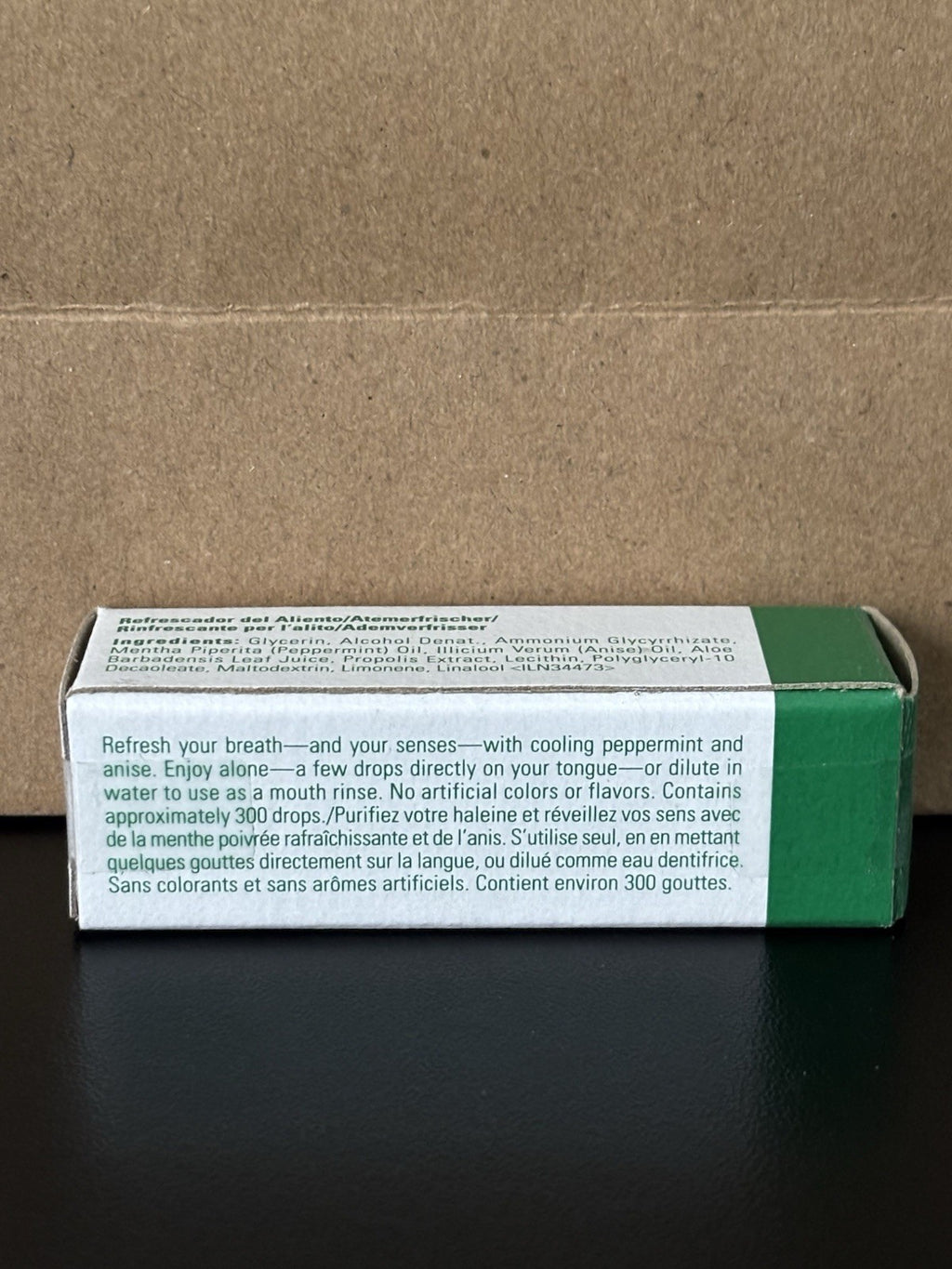 Breath Freshener Mint Drops - Peppermint & Plant Essences, 0.2 oz