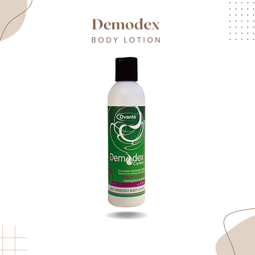 Demodex Mite Control Body Lotion 6 oz for Itchy Skin & Skin Healing