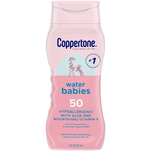 Water Resistant SPF 50 Baby Sunscreen Lotion - 8oz Pack of 3