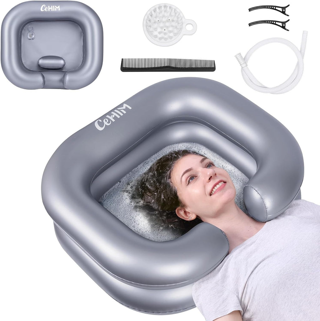 Inflatable Hair Washing Basin for Comfortable Home Hair Care