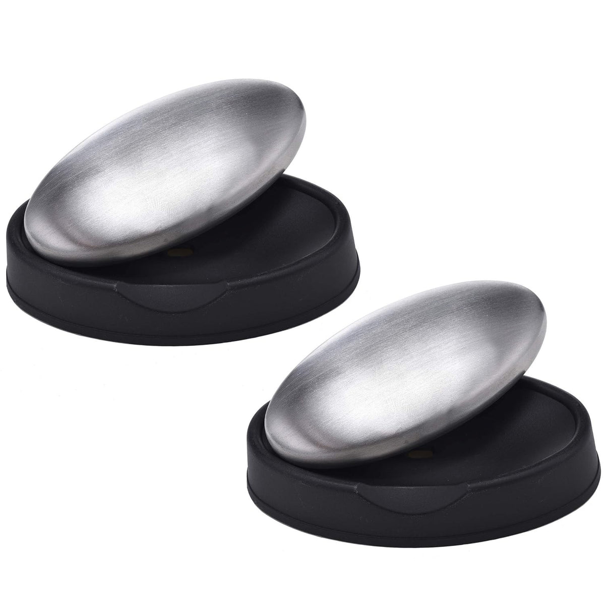 Stainless Steel Odor Remover Soap Bar 2 Pack - Hand & Surface Deodorizer