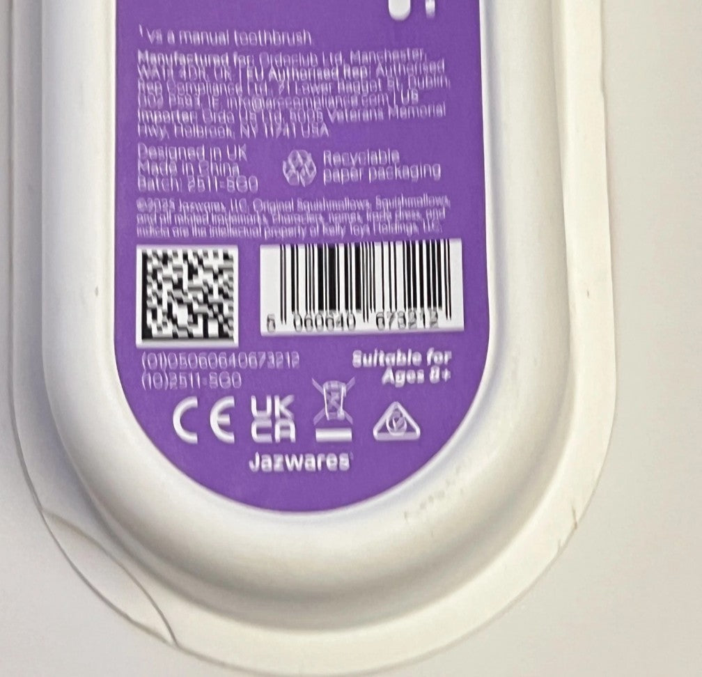Kids Electric Toothbrush with Sonic Edge - Rechargeable Squishmallows Design