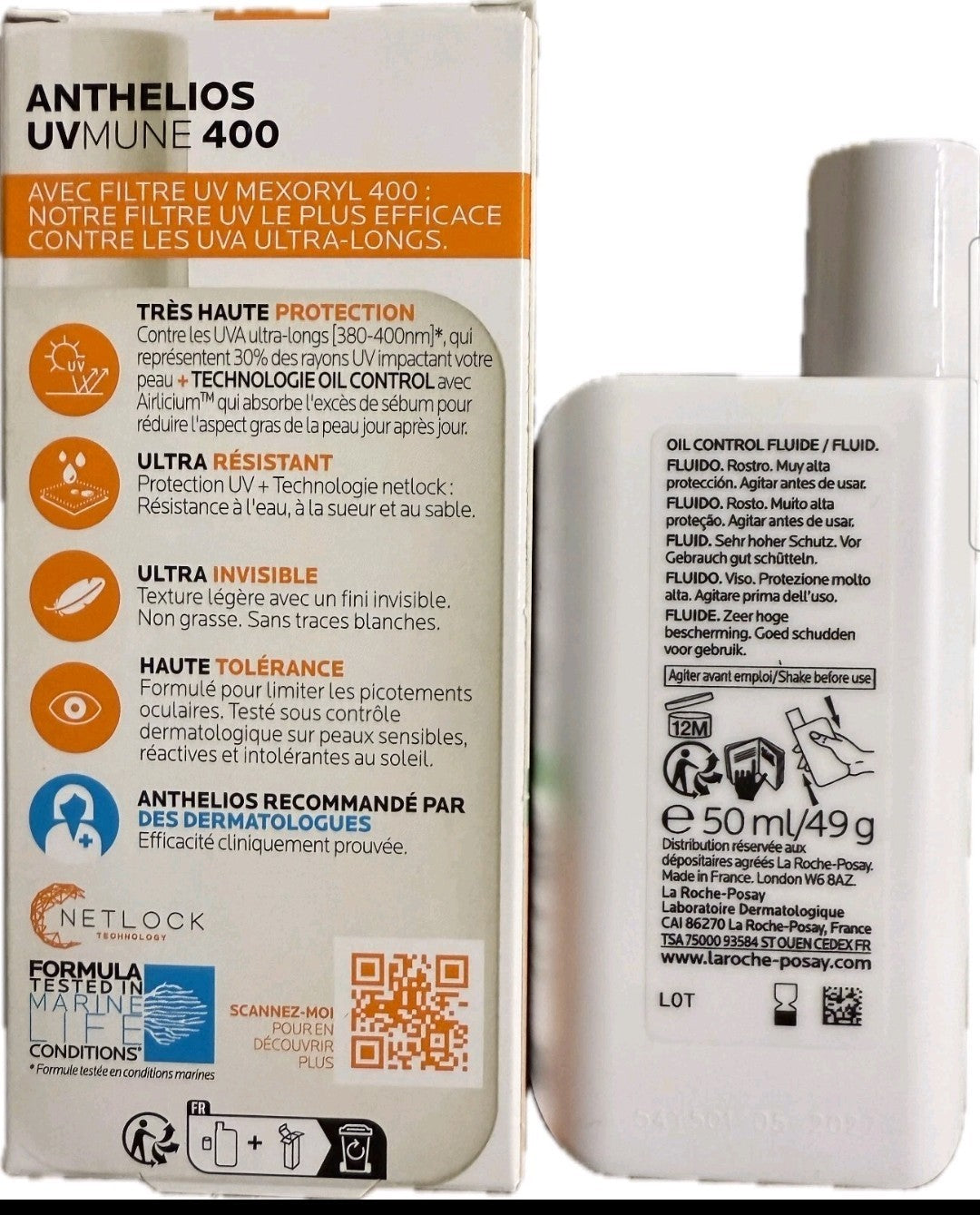 Oil Control Sunscreen SPF 50+ for Sensitive & Oily Skin - Matte Finish, Water Resistant