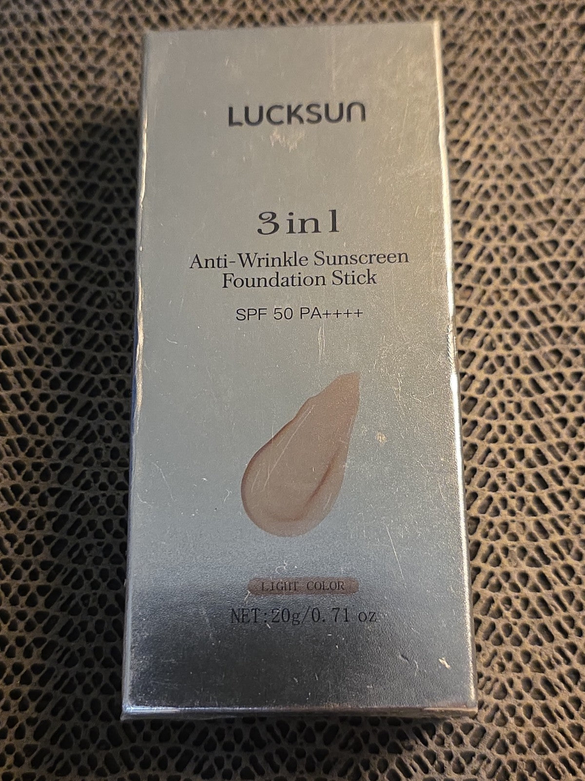 3-in-1 SPF 50 Anti-Wrinkle Sunscreen Foundation Stick Light Skin