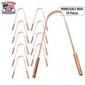Copper Tongue Scraper Set - Ayurvedic Oral Hygiene Tool for Fresh Breath