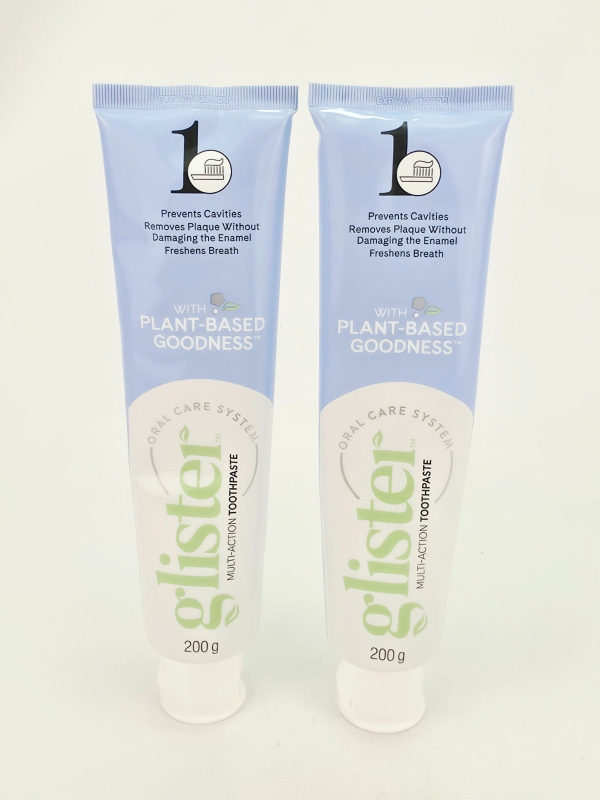 Plant-Based Multi Action Toothpaste 7oz - Natural Oral Care for Fresh Breath & Healthy Teeth (Lot of 2)