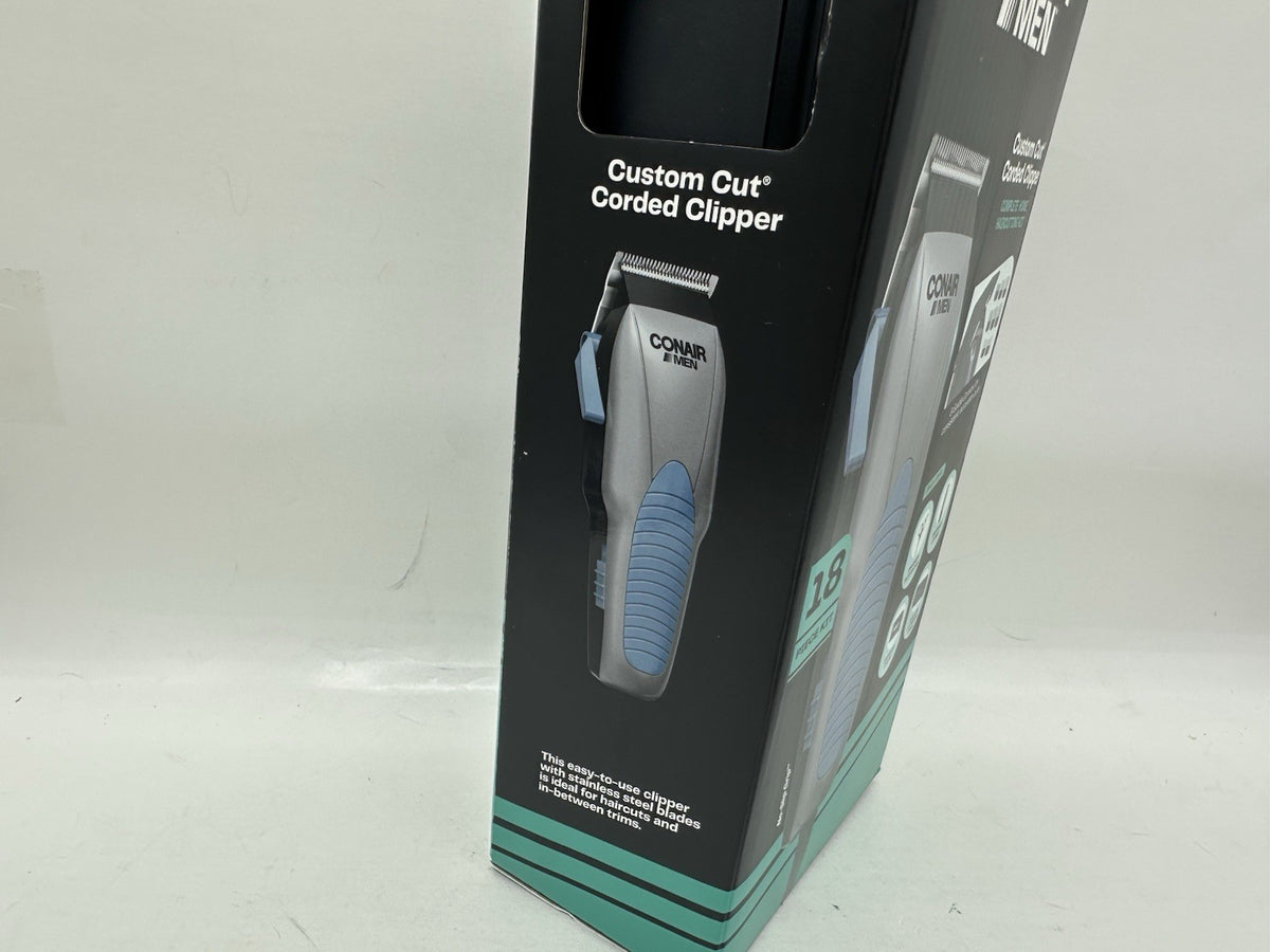 Men's Hair Clipper Kit - Complete 18-Piece Home Grooming Set with Stainless Steel Blades