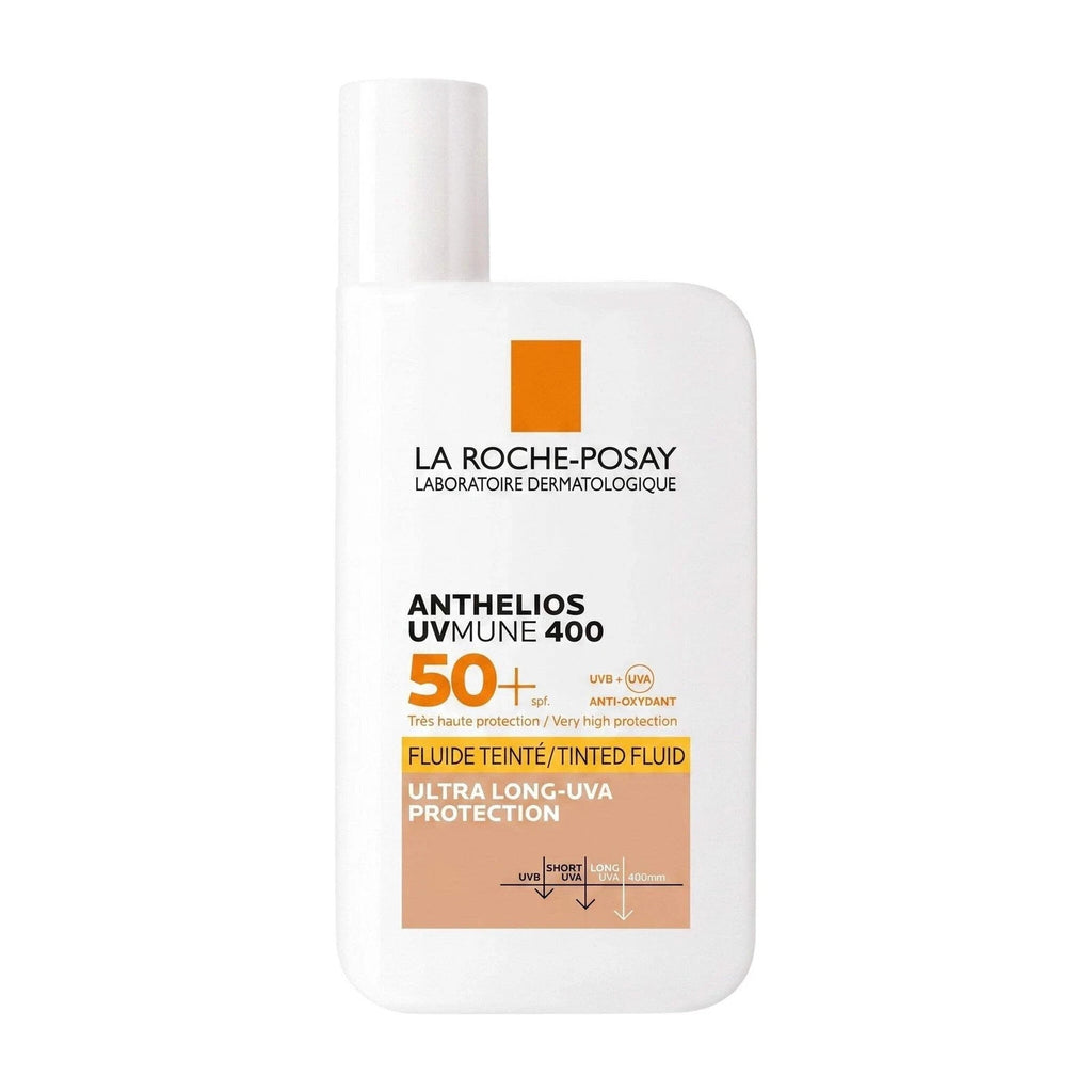 SPF50+ Tinted Sunscreen Fluid for Face - Broad Spectrum UVA & UVB Protection 50ml