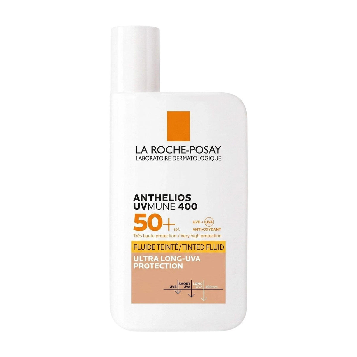 SPF50+ Tinted Sunscreen Fluid for Face - Broad Spectrum UVA & UVB Protection 50ml