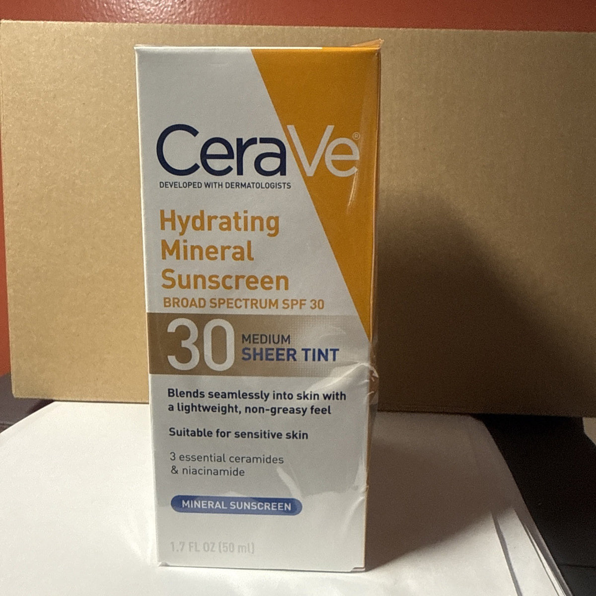 3-Pack Mineral Sunscreen SPF 30 Medium Sheer Tint - Broad Spectrum, 1.7 oz