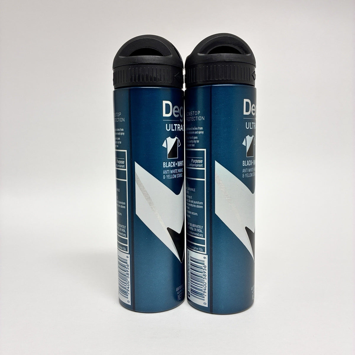 Degree UltraClear Men Antiperspirant Deodorant Dry Spray Black White 3.8oz 2-Pack