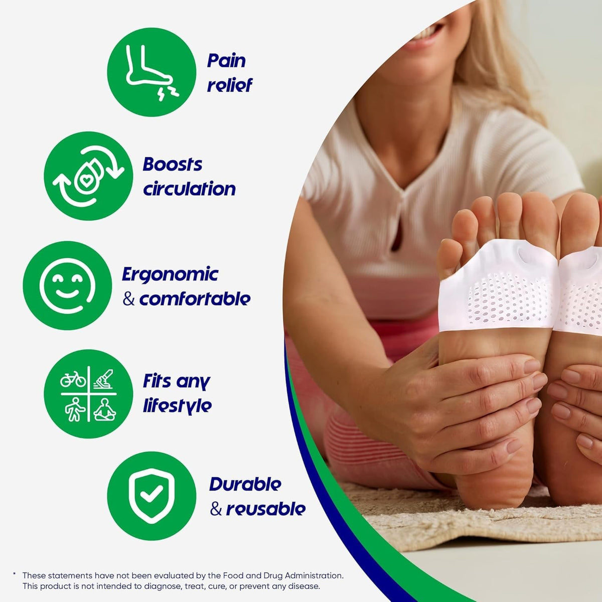 Silicone Toe Separators for Bunions & Foot Pain Relief - Left & Right Pair