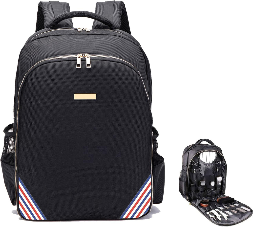 Large Barber Backpack for Hair Clippers Tools and Salon Supplies