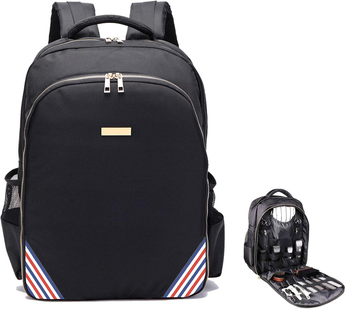 Large Barber Backpack for Hair Clippers Tools and Salon Supplies