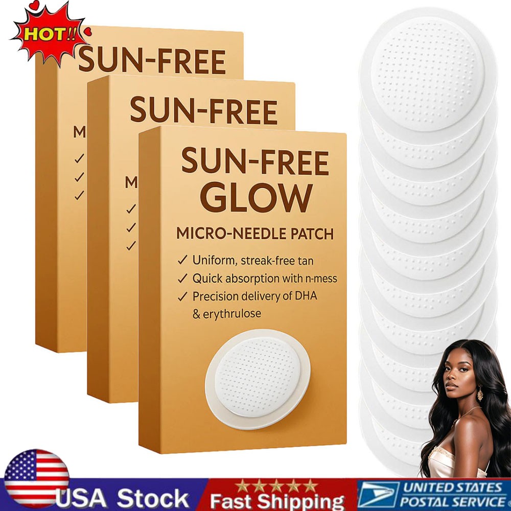 Sun Free Glow Patches for Natural Tan - 10 to 50 Patches, Tanning & Skin Nourishment