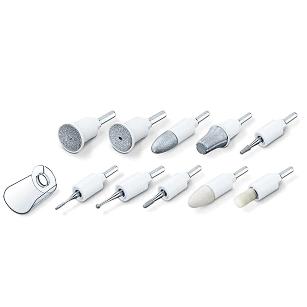 Manicure Pedicure Replacement 10-Piece Nail Drill Attachment Set for MP32/42/64