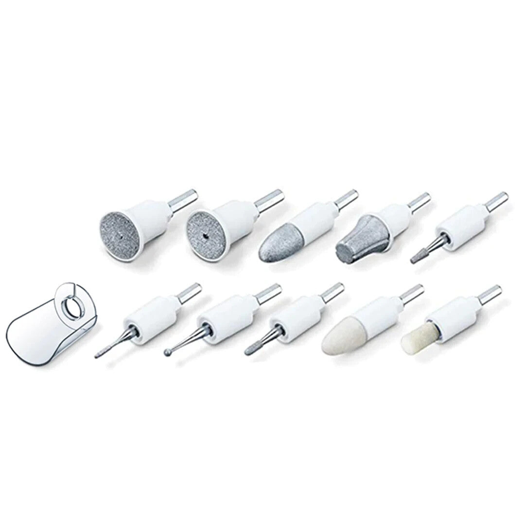Manicure Pedicure Replacement 10-Piece Nail Drill Attachment Set for MP32/42/64