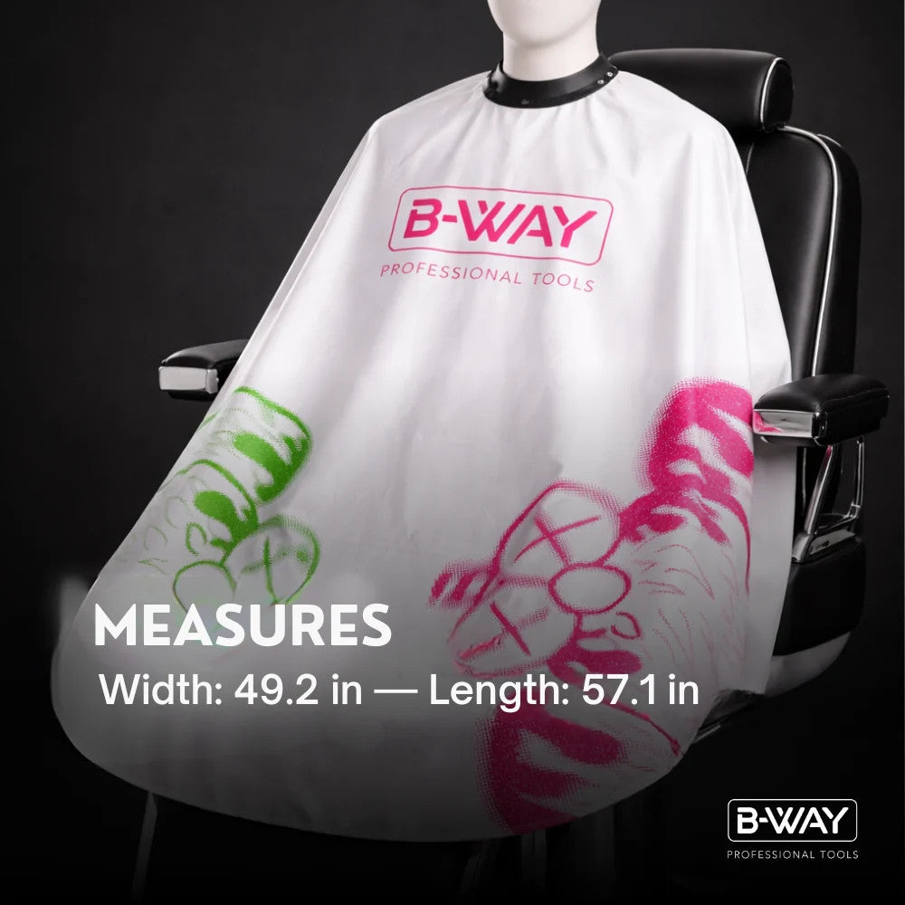 Barber Cape Waterproof Anti-Static Cutting Cape with Adjustable Neck