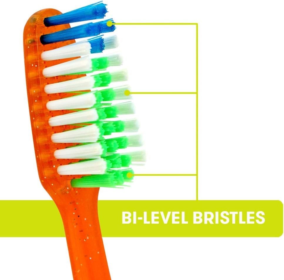 Firm Bristle Toothbrushes 6 Pack - Deep Cleaning Manual Oral Care