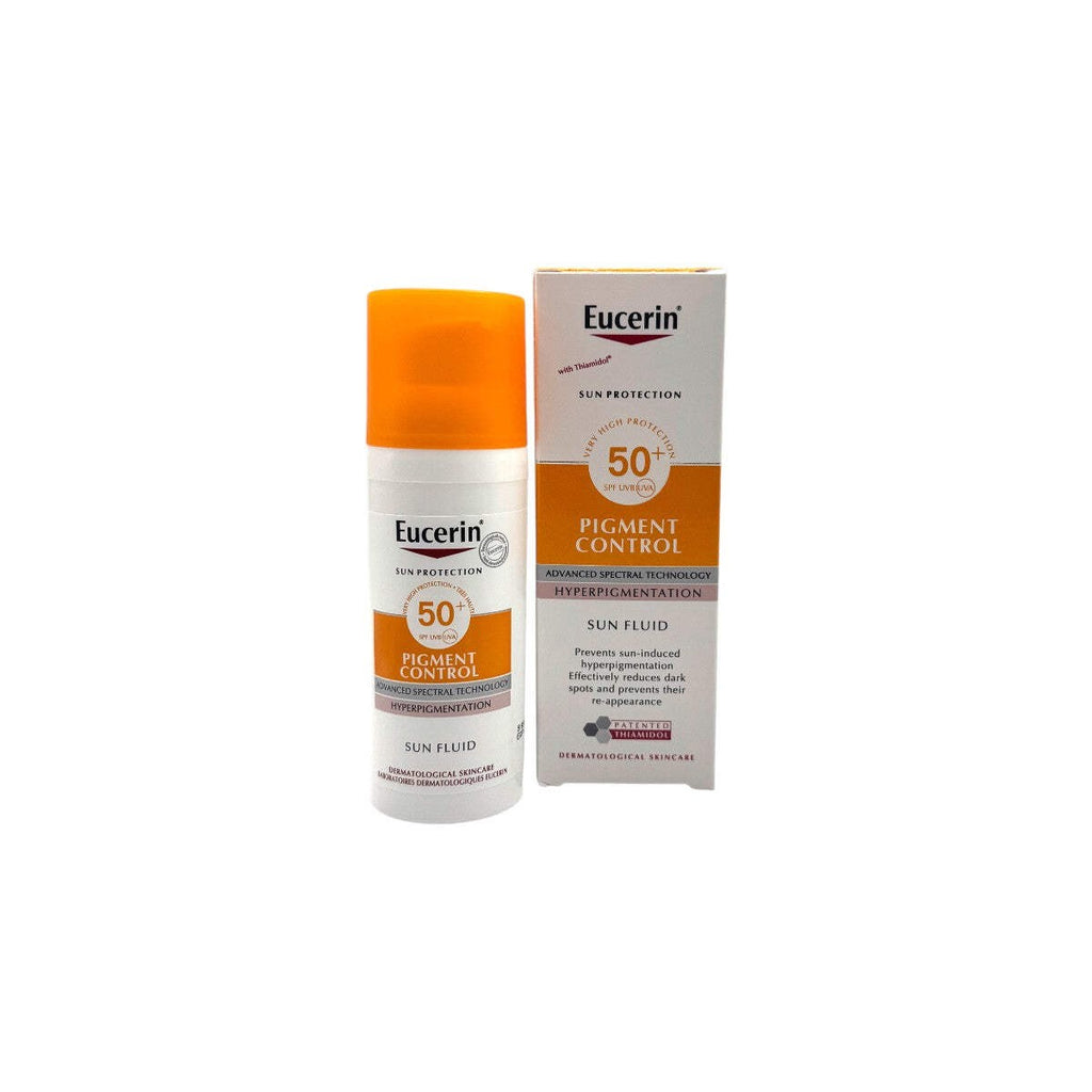 Eucerin Pigment Control SPF 50+ Sun Fluid - Lightweight Face Sunscreen 50ml