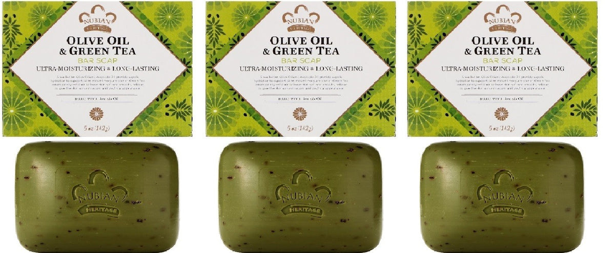Nubian Heritage 6-Pack Body Care Set - Olive Oil & Green Tea, Goat Milk & Chi, 5oz