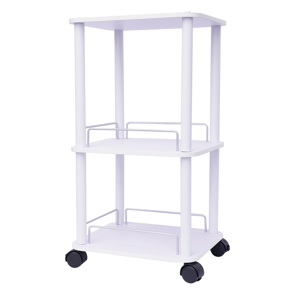 Salon & Spa Beauty Trolley Cart with 3 Shelves and 360° Wheels