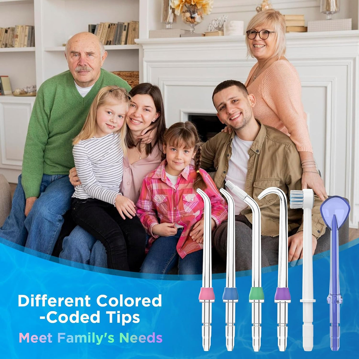 Water Flosser Replacement Tips for Aquarius, Complete Care & Nano Models