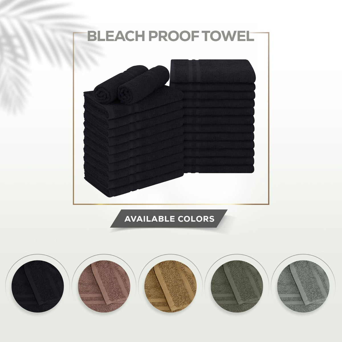 Cotton Bleach-Resistant Salon Towels 16x27 Inches Bulk Pack