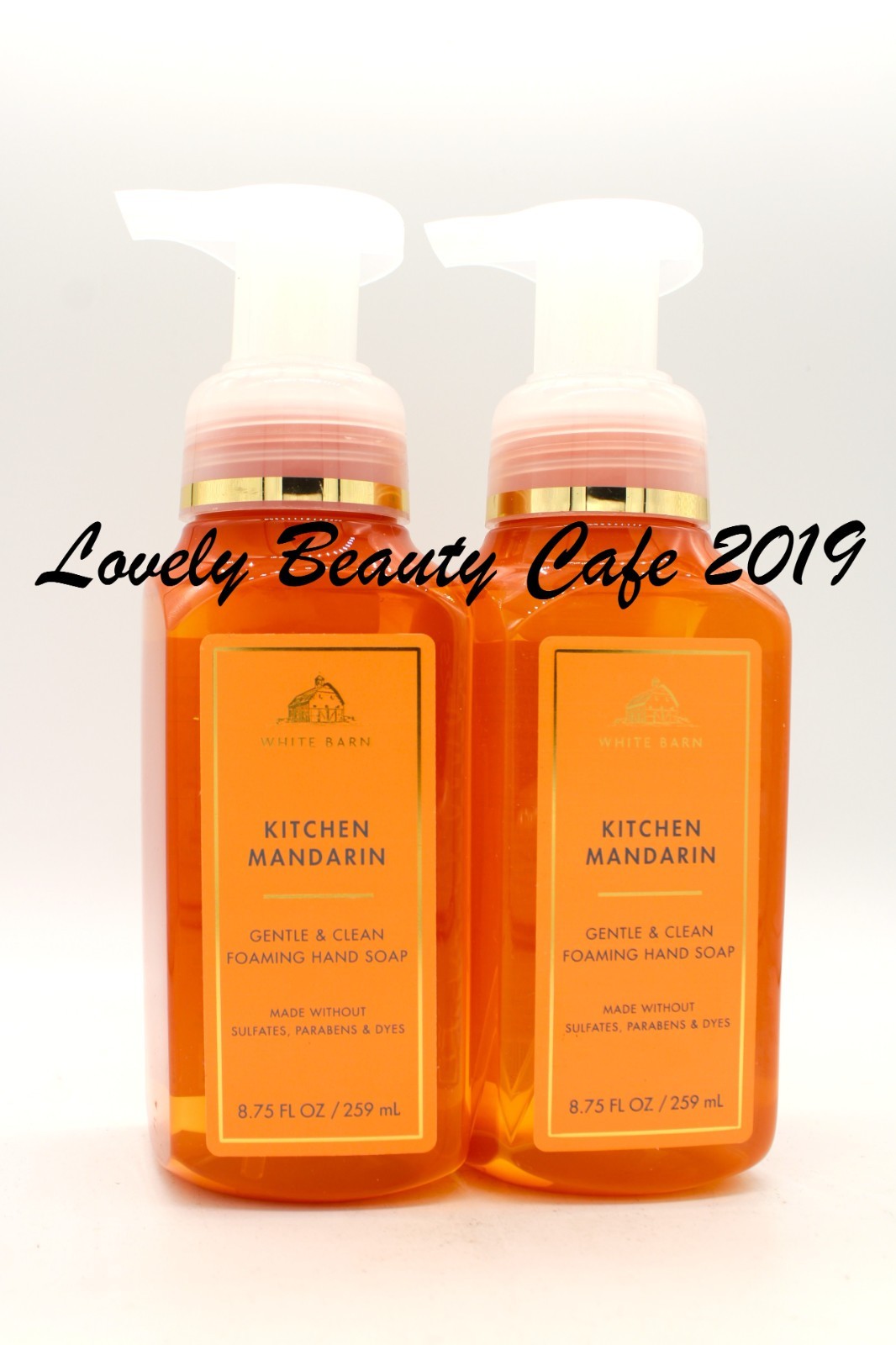Foaming Hand Soap 2 Pack - Kitchen Mandarin Scent, Gentle & Moisturizing